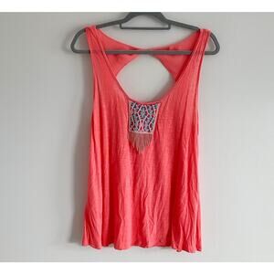 Women's Large American Eagle Beaded Sleeveless Top